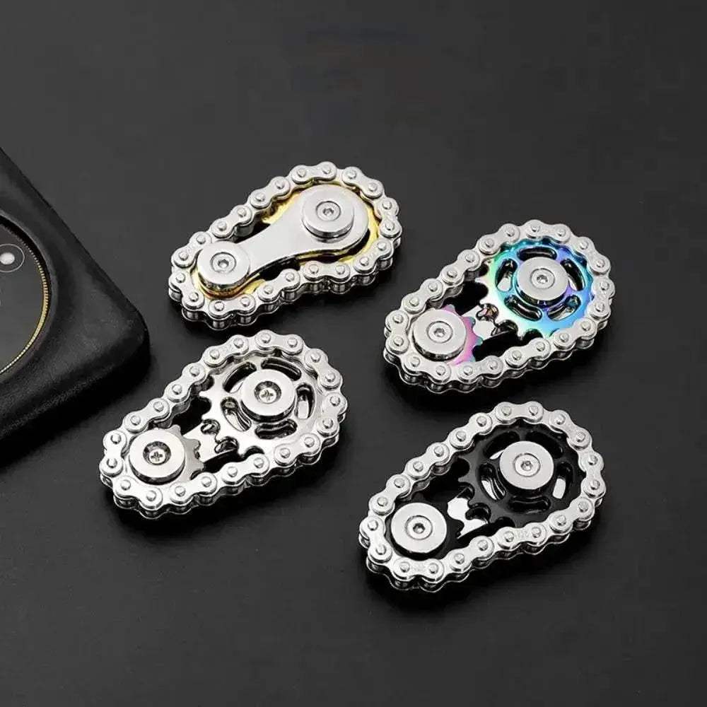  Chains Gear Fidget Spinner Gyroscope Metal Spinning Top -  ToylandEU™