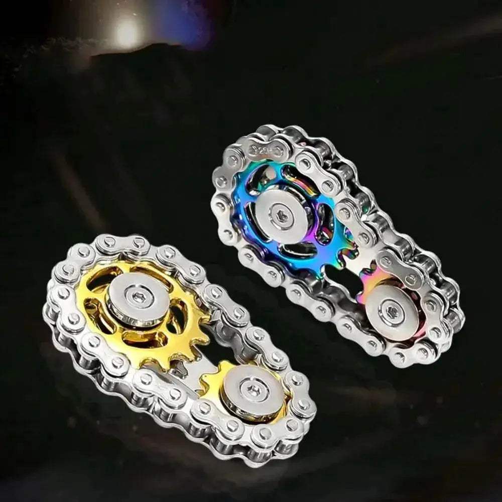  Chains Gear Fidget Spinner Gyroscope Metal Spinning Top -  ToylandEU™