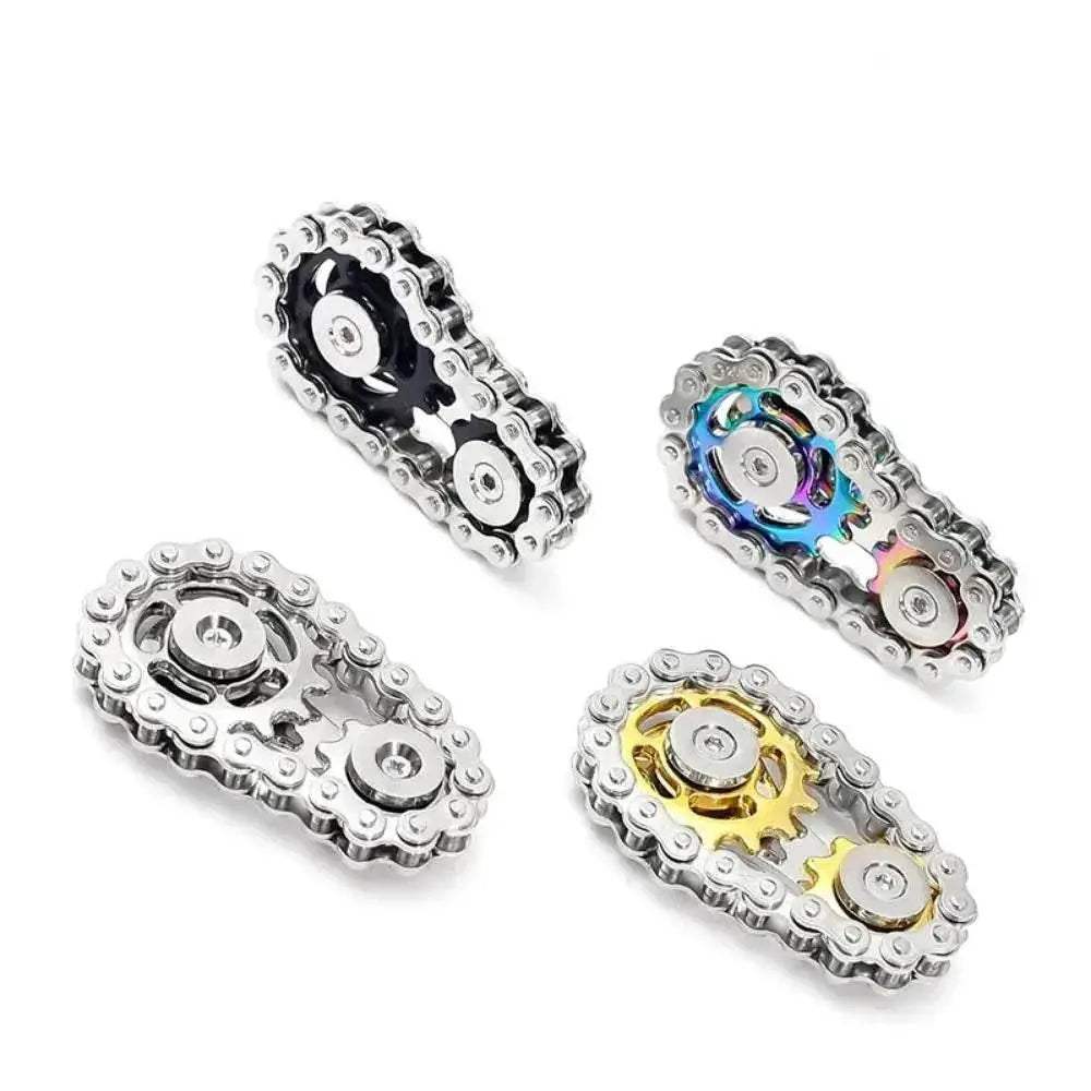  Chains Gear Fidget Spinner Gyroscope Metal Spinning Top -  ToylandEU™