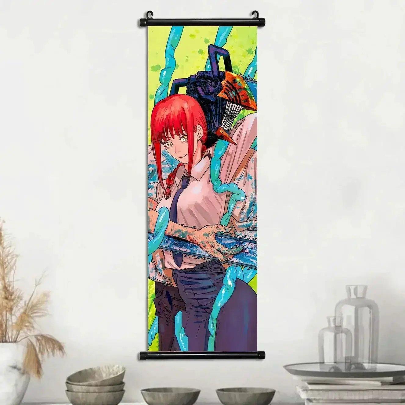  Chainsaw Man Canvas Scrolls Vivid Wall Art Anime Decor -  ToylandEU™