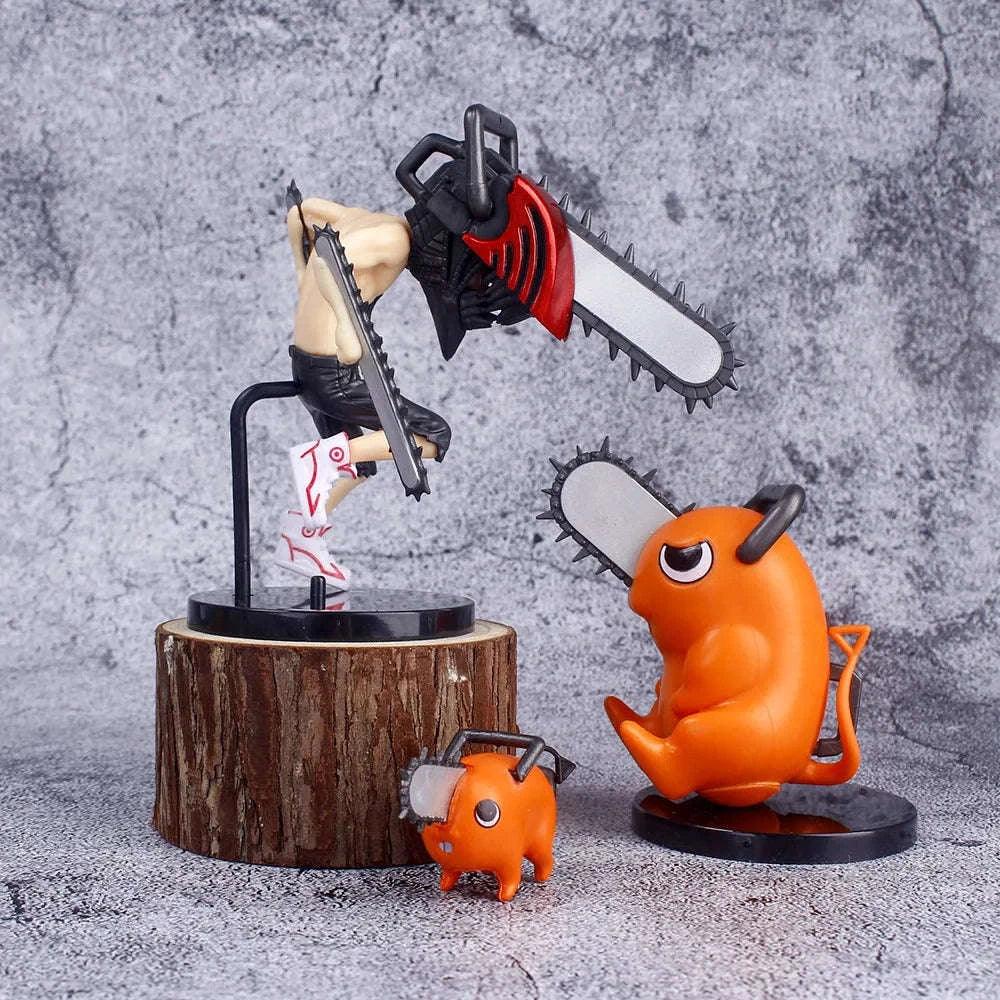 Chainsaw Man Denji Pochita Mini Figures Chibi Set