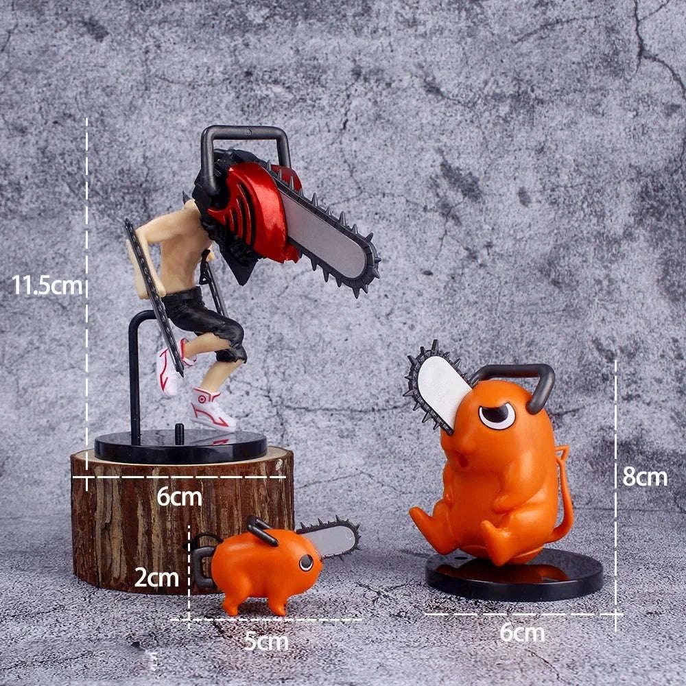 Chainsaw Man Denji Pochita Mini Figures Chibi Set