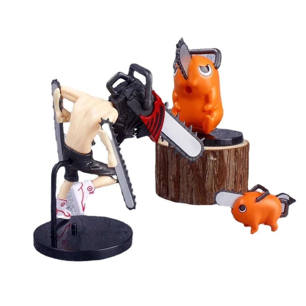 Chainsaw Man Denji Pochita Mini Figures Chibi Set