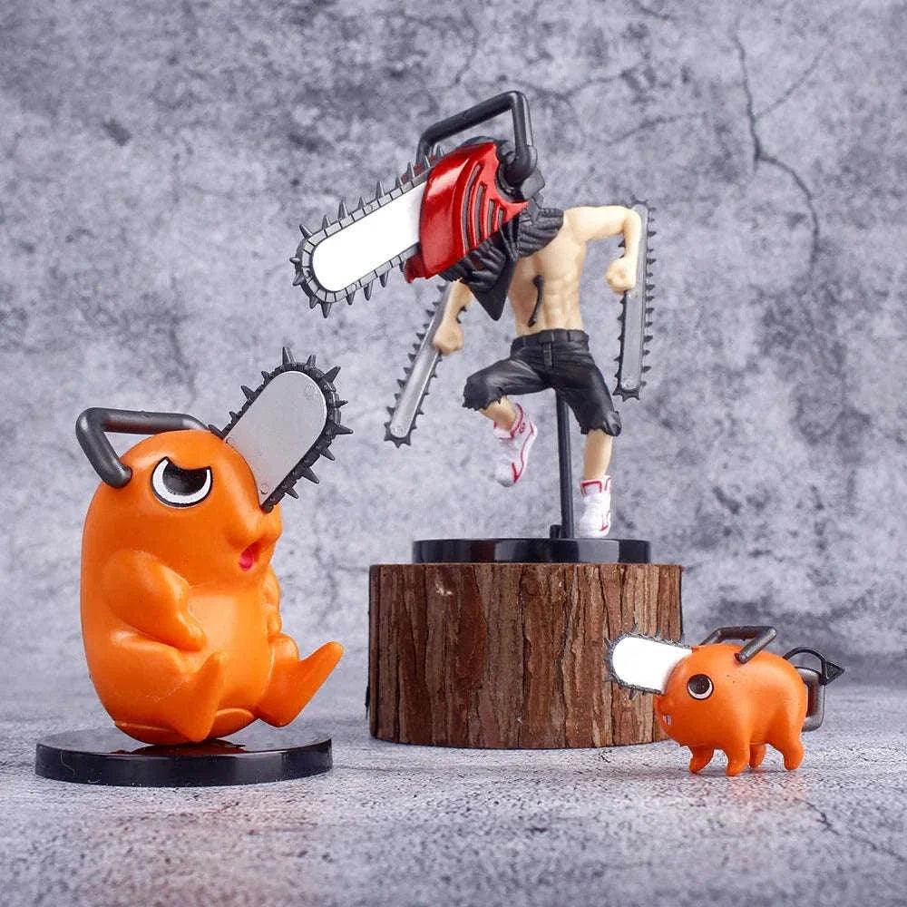 Chainsaw Man Denji Pochita Mini Figures Chibi Set