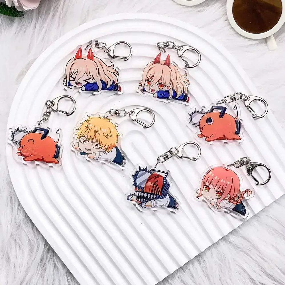 Chainsaw Man Keychains Durable Anime Charm Collectible Gifts - ToylandEU