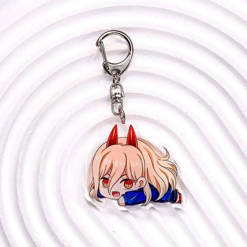  Chainsaw Man Keychains Denji Durable Anime Charms 