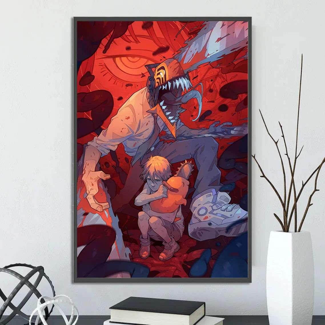  Chainsaw Man Self Adhesive Poster Wall Art 