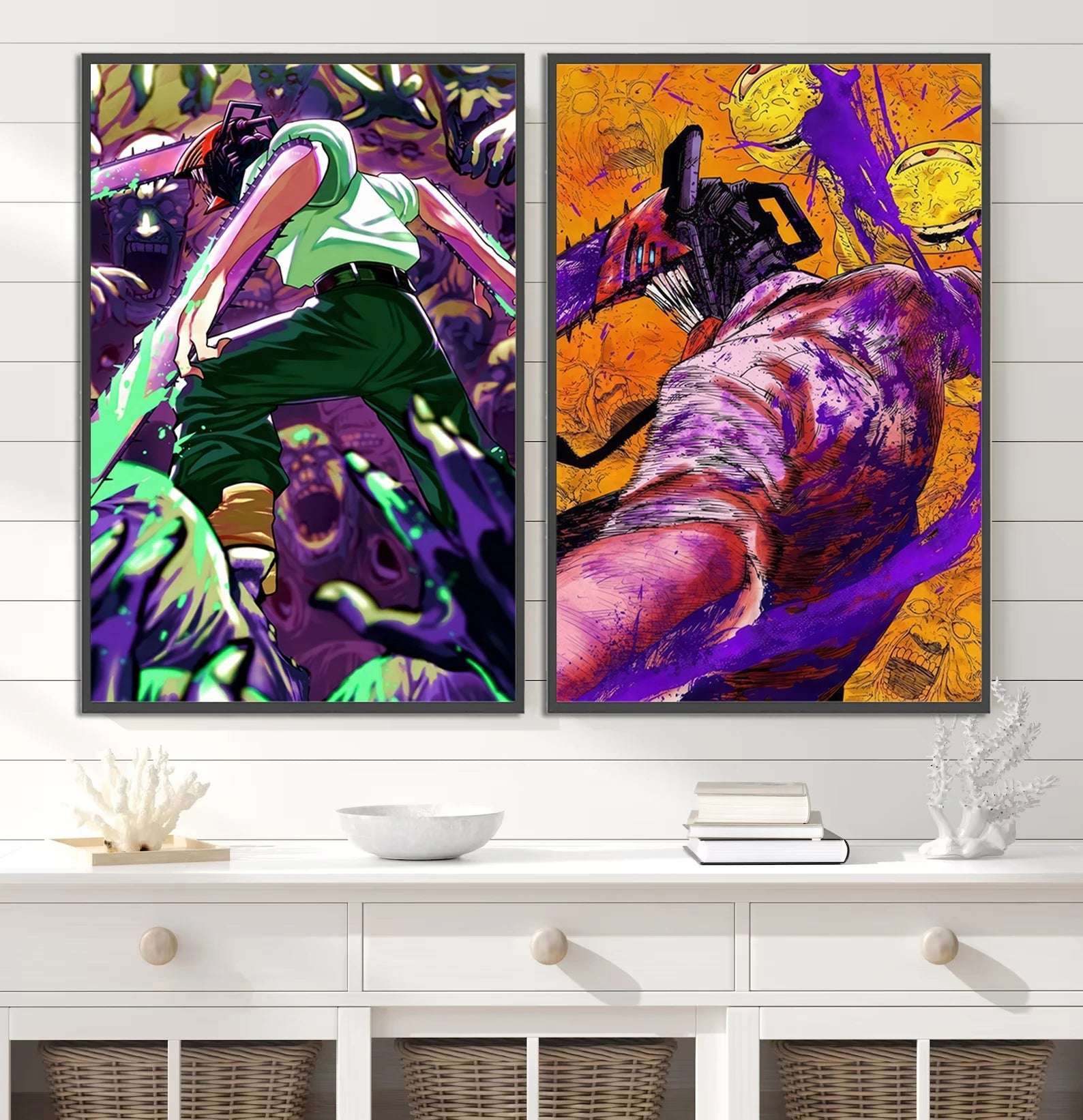  Chainsaw Man Self Adhesive Poster Wall Art 