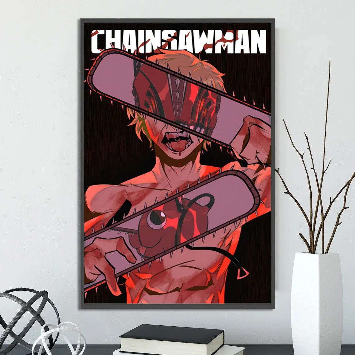  Chainsaw Man Self Adhesive Poster Wall Art 