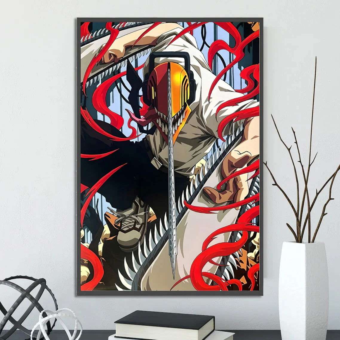  Chainsaw Man Self Adhesive Poster Wall Art 
