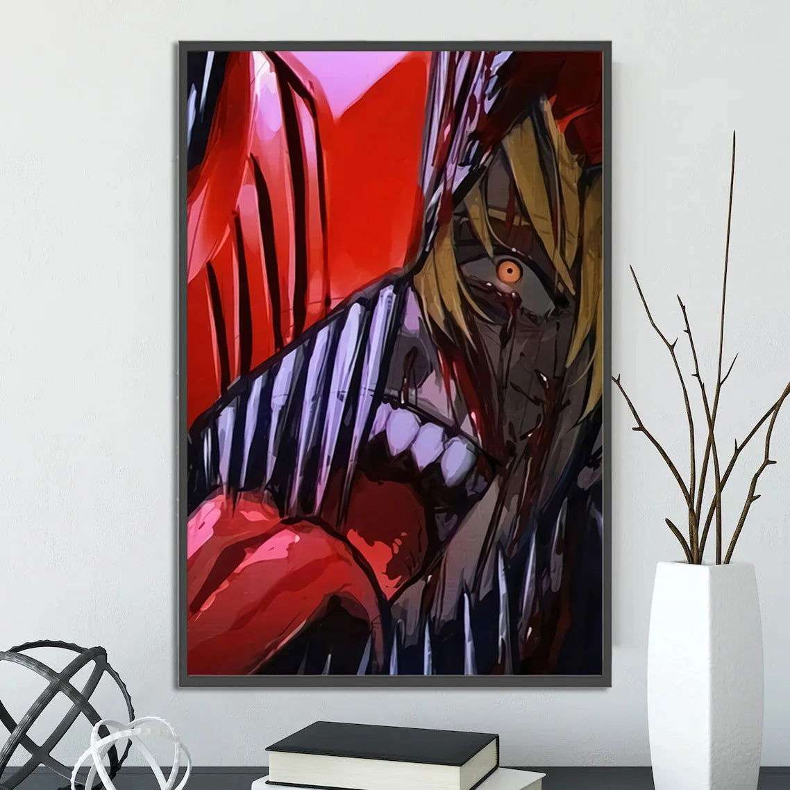  Chainsaw Man Self Adhesive Poster Wall Art 