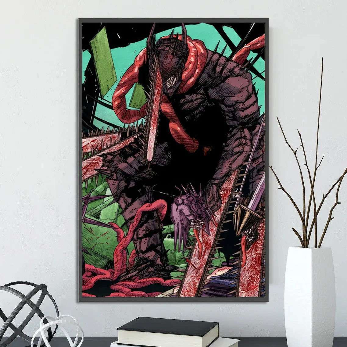  Chainsaw Man Self Adhesive Poster Wall Art 