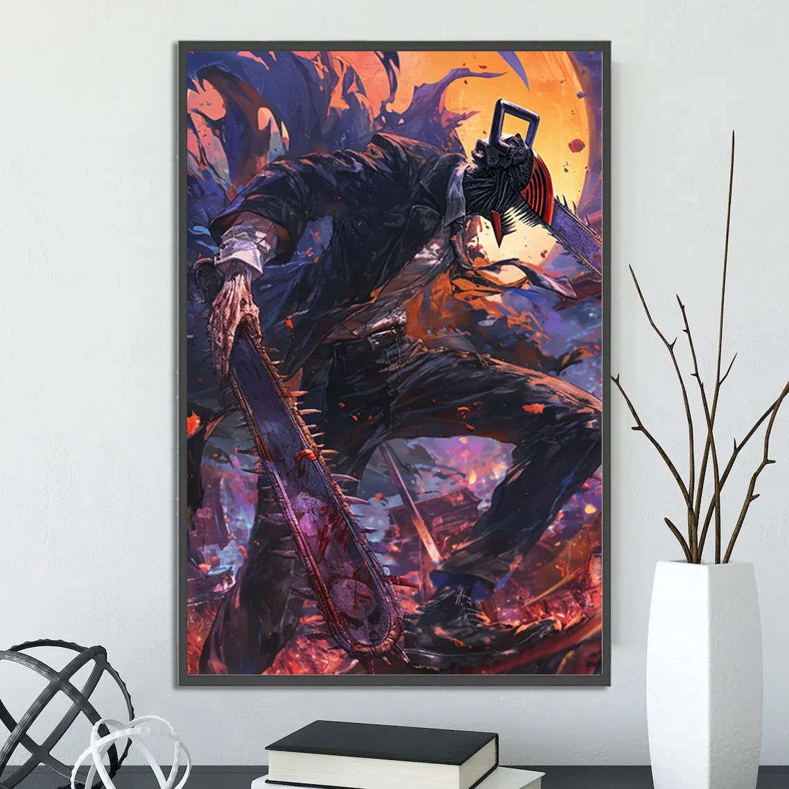  Chainsaw Man Self Adhesive Poster Wall Art 