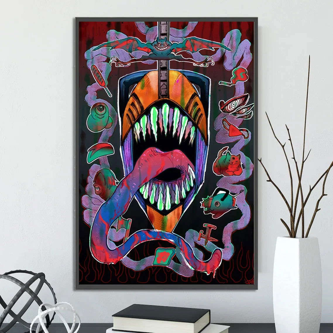  Chainsaw Man Self Adhesive Poster Wall Art 