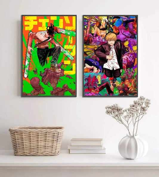  Chainsaw Man Self Adhesive Poster Wall Art -  ToylandEU™