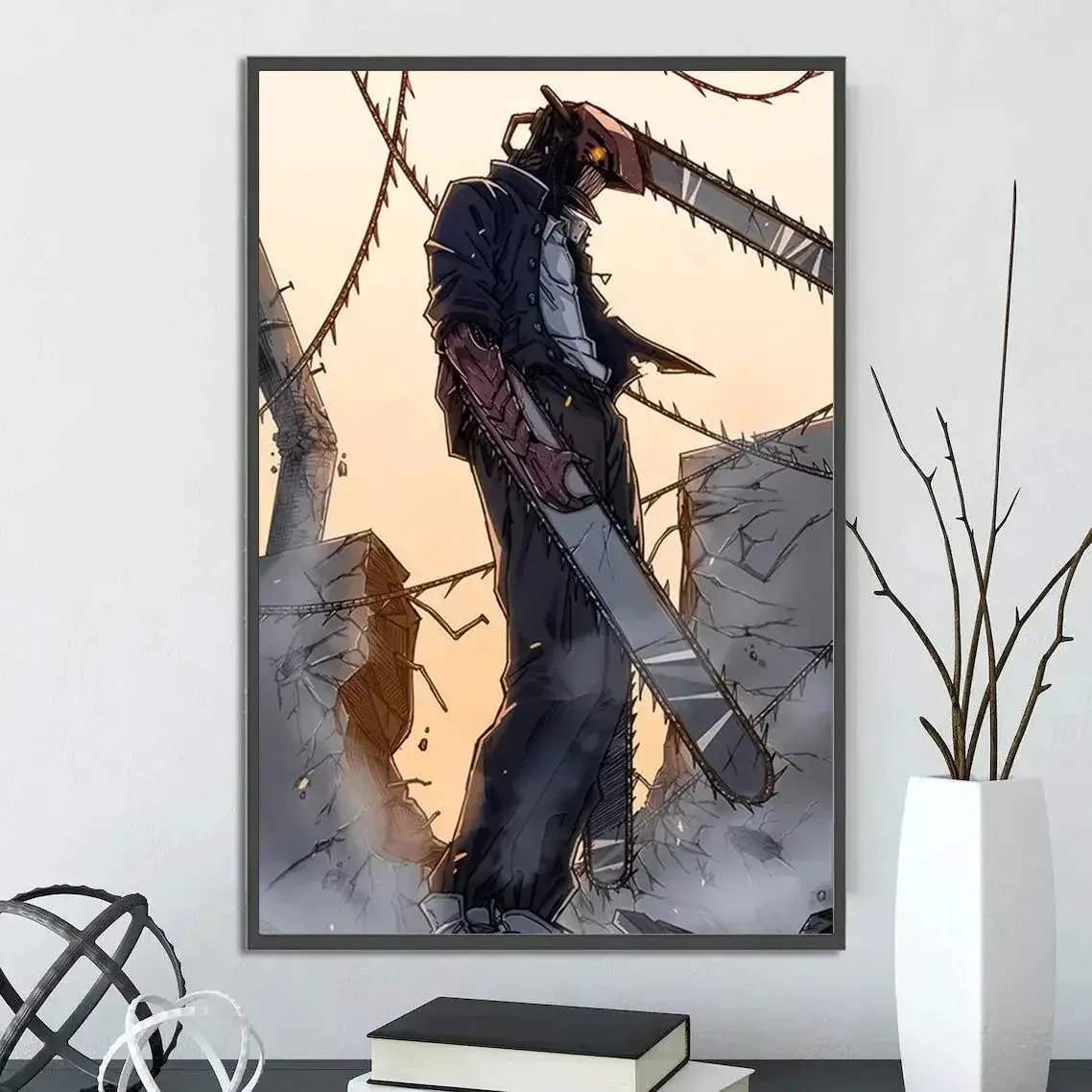 Chainsaw Man Self Adhesive Poster Wall Art For Bedrooms - ToylandEU