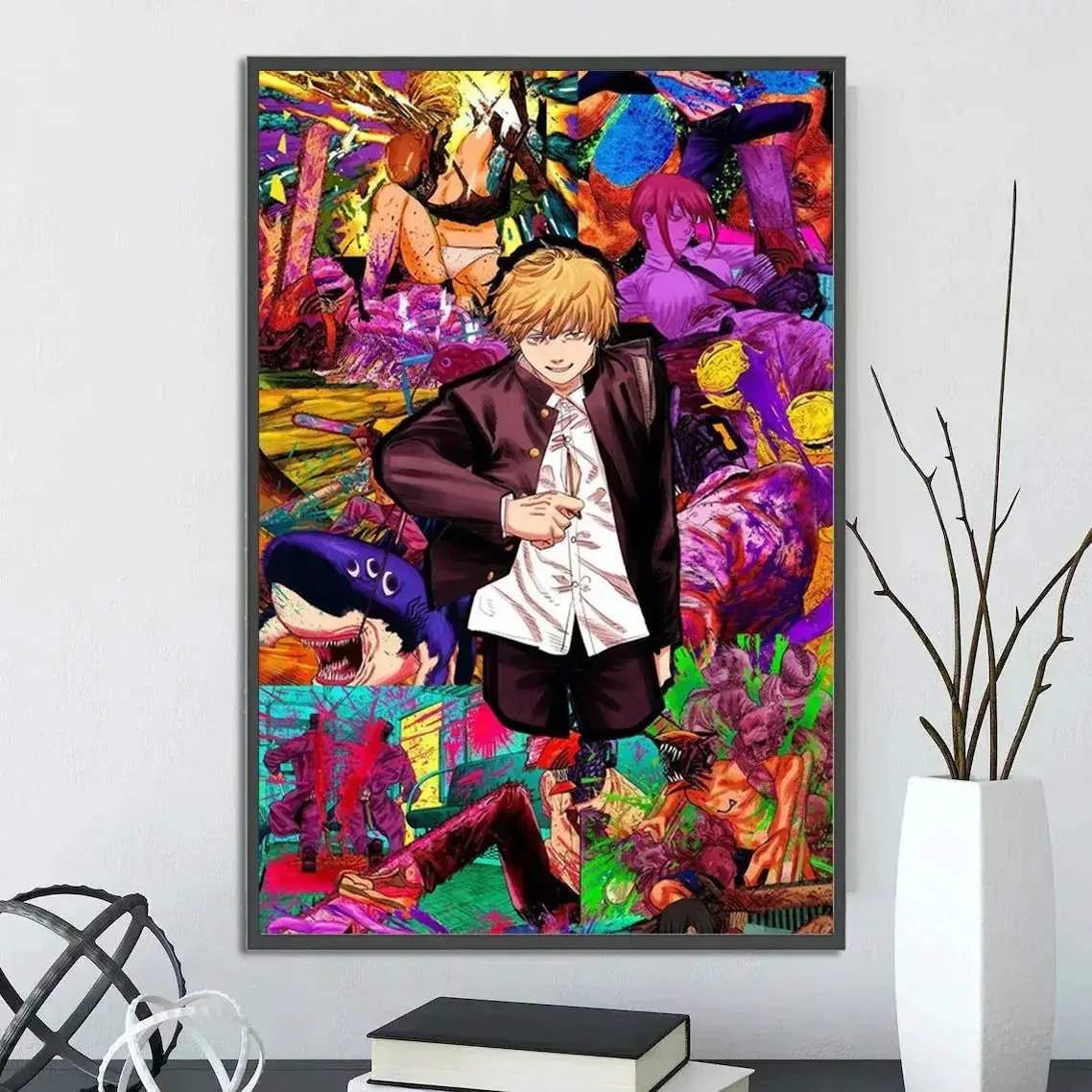 Chainsaw Man Self Adhesive Poster Wall Art For Bedrooms - ToylandEU