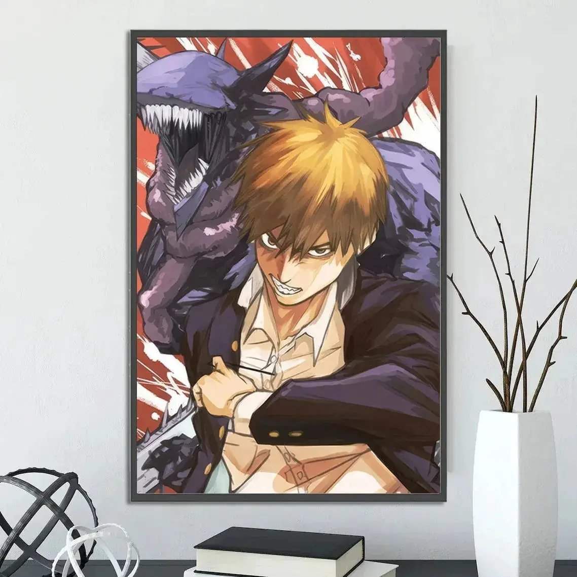Chainsaw Man Self Adhesive Poster Wall Art For Bedrooms - ToylandEU