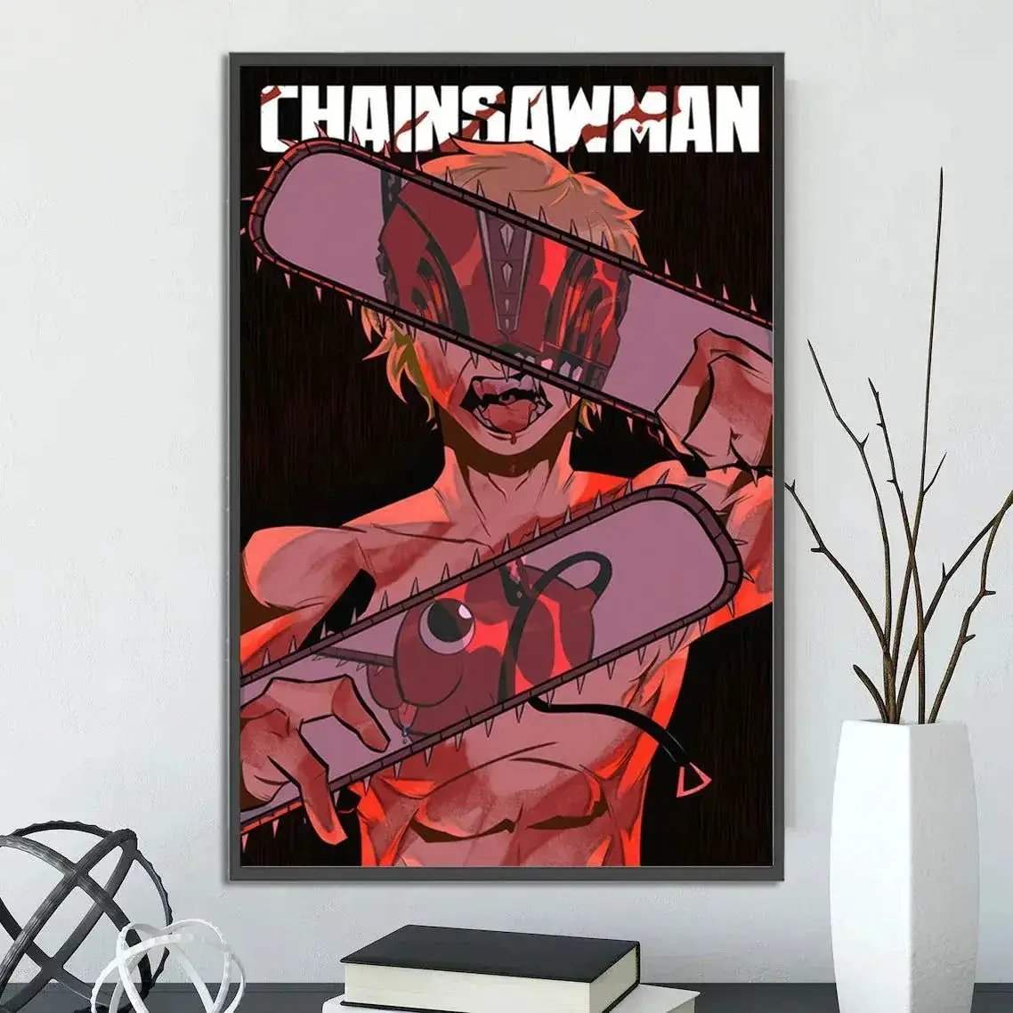 Chainsaw Man Self Adhesive Poster Wall Art For Bedrooms - ToylandEU