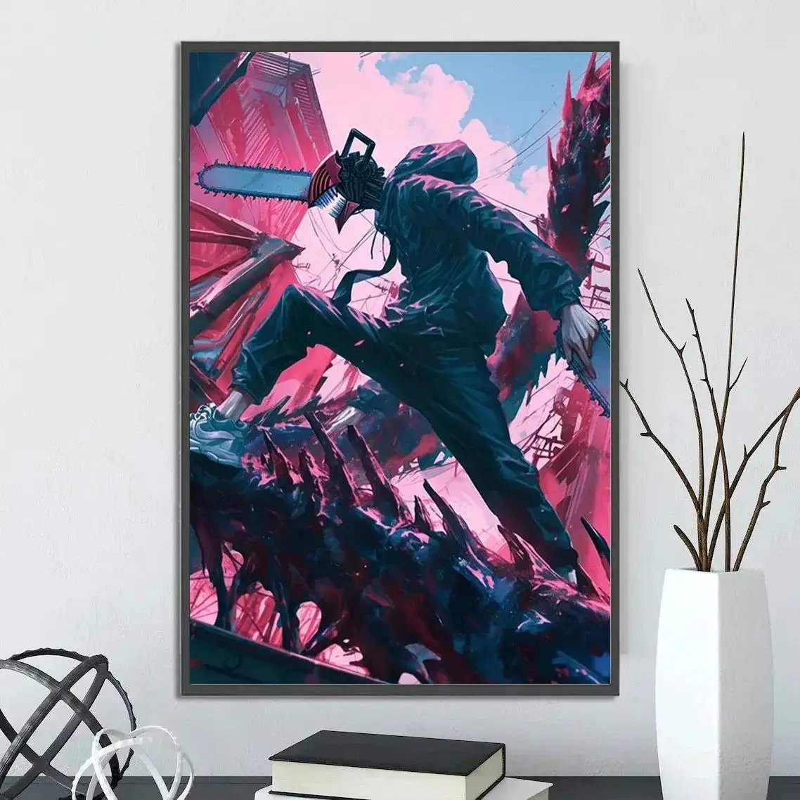 Chainsaw Man Self Adhesive Poster Wall Art For Bedrooms - ToylandEU