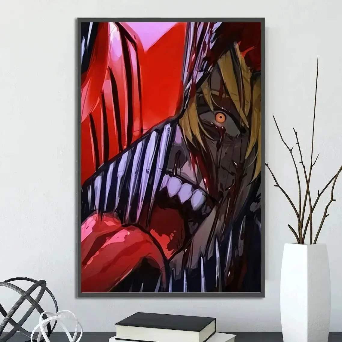 Chainsaw Man Self Adhesive Poster Wall Art For Bedrooms - ToylandEU