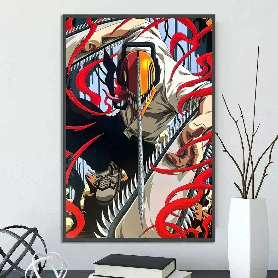 Chainsaw Man Self Adhesive Poster Wall Art For Bedrooms - ToylandEU