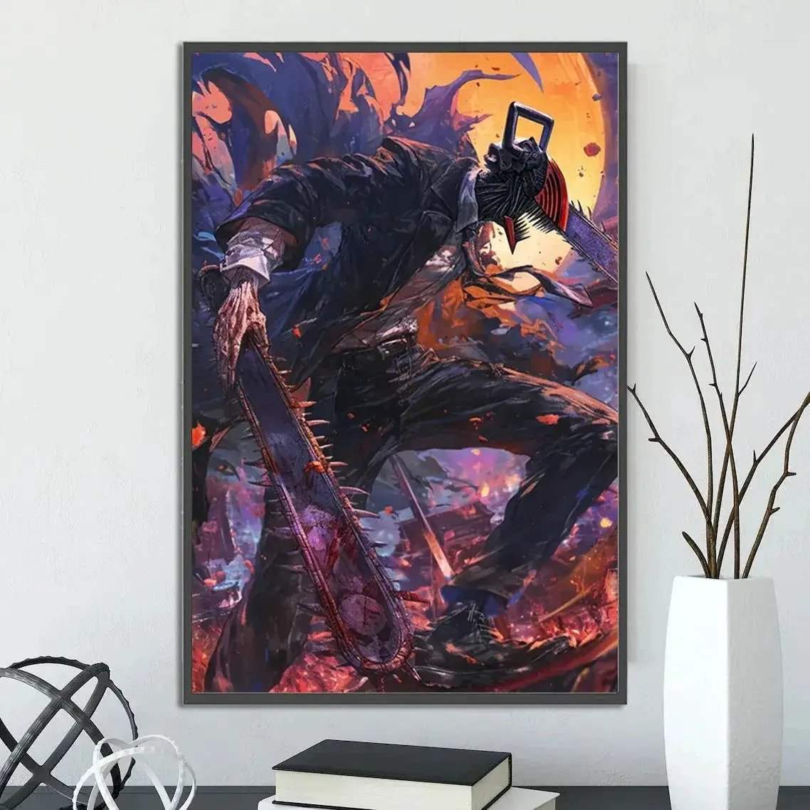 Chainsaw Man Self Adhesive Poster Wall Art For Bedrooms - ToylandEU
