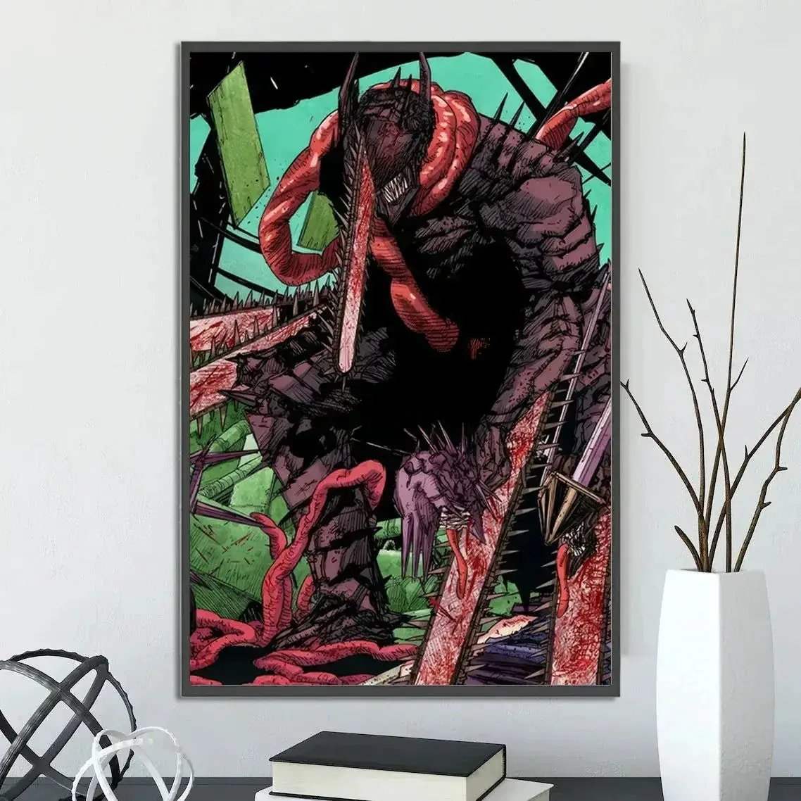 Chainsaw Man Self Adhesive Poster Wall Art For Bedrooms - ToylandEU