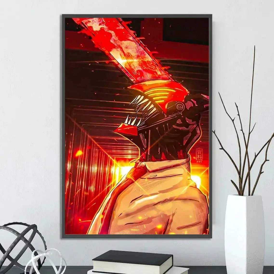 Chainsaw Man Self Adhesive Poster Wall Art For Bedrooms - ToylandEU