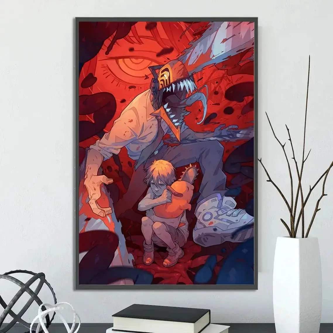 Chainsaw Man Self Adhesive Poster Wall Art For Bedrooms - ToylandEU