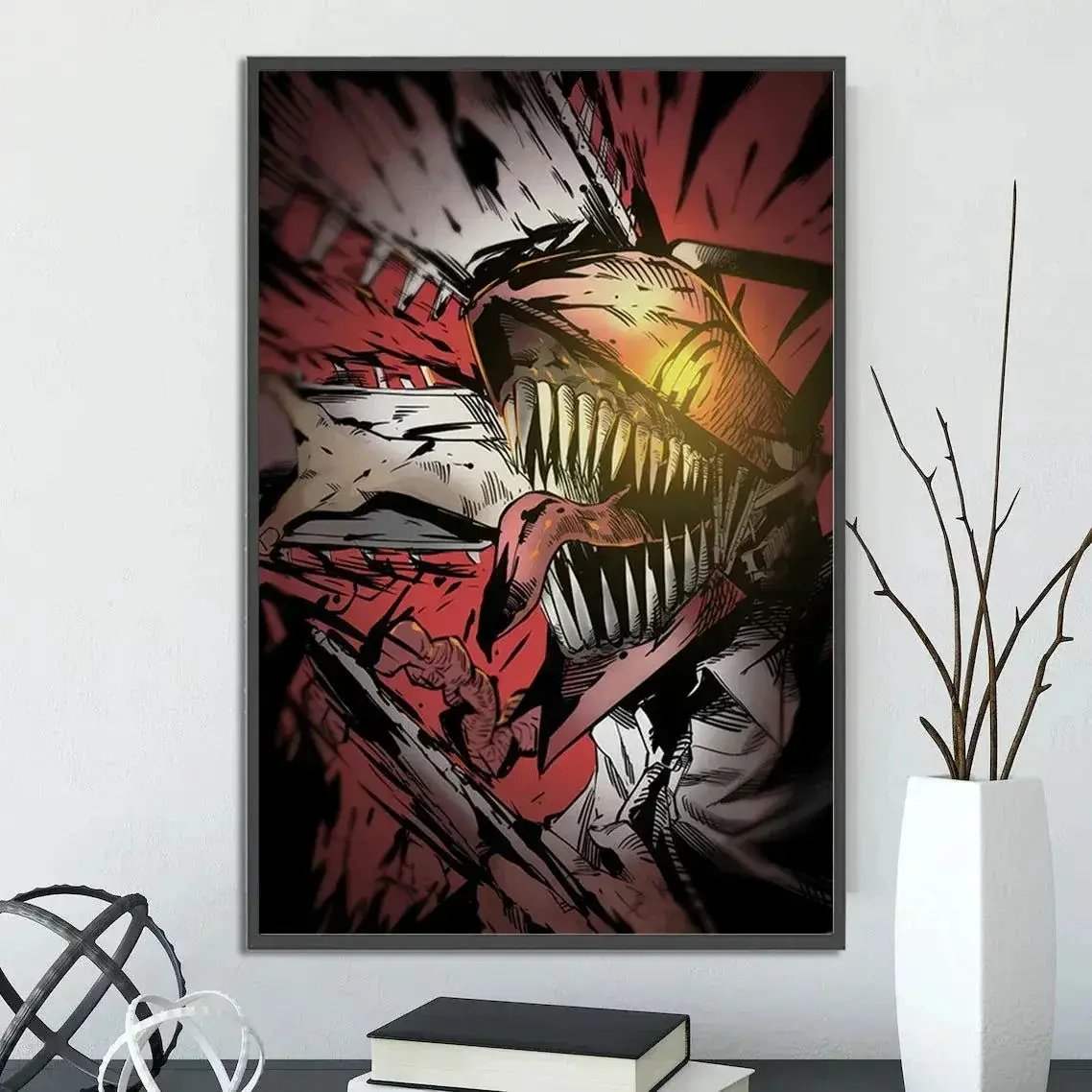 Chainsaw Man Self Adhesive Poster Wall Art For Bedrooms - ToylandEU