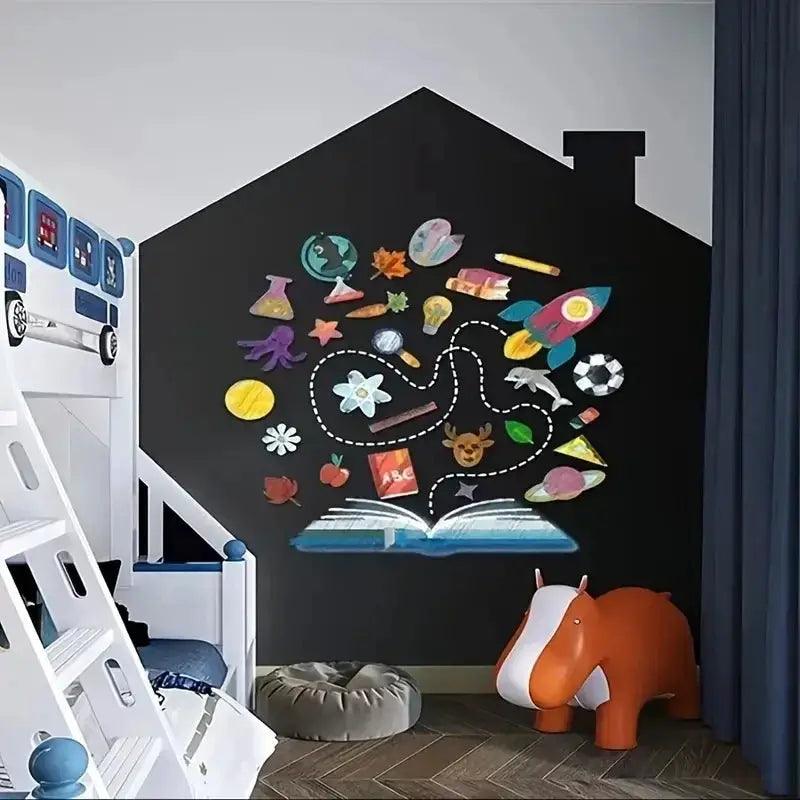  Kids Blackboard Wall Stickers With Whiteboard Surface -  ToylandEU™