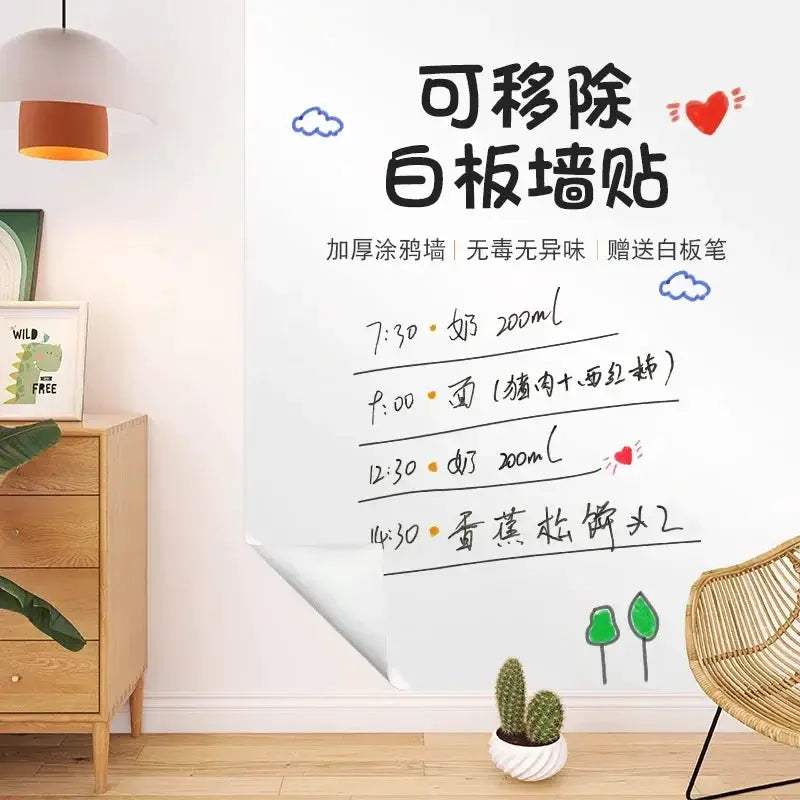 45x150CM Wall Stickers for Kids Room Vinyl Chalkboard Children Blackboard Stickers Chalkboard Paint Chalk Paint Wall - ToylandEU