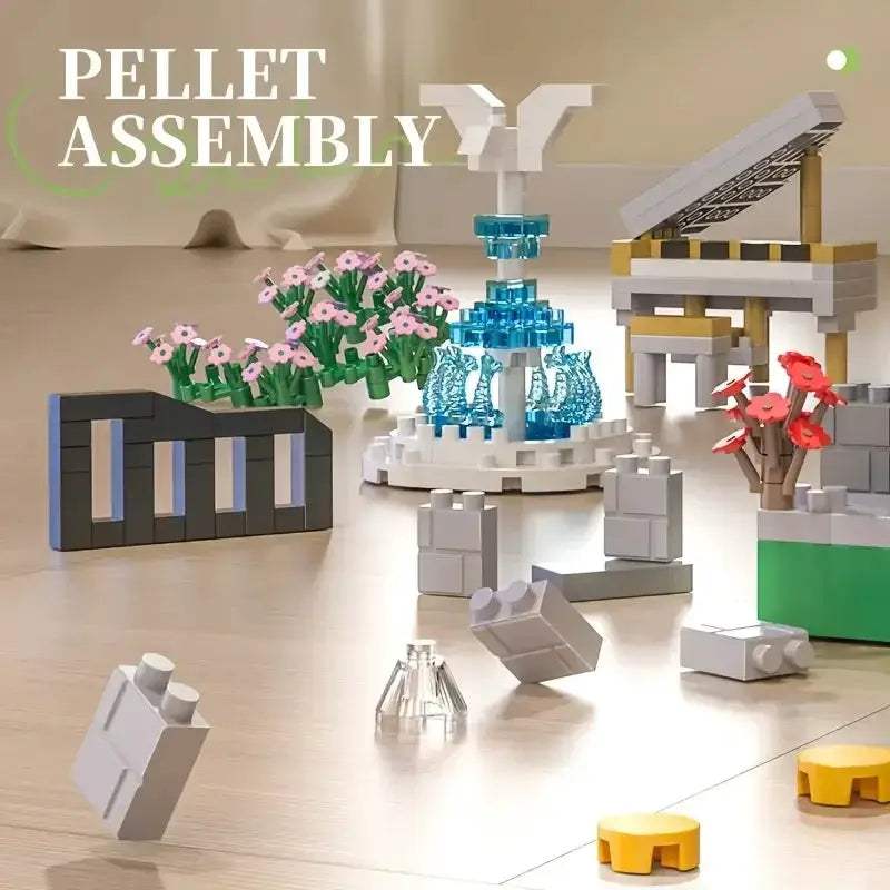 3688 Piece Garden Square Assembly Set Christmas Gift Christmas Birthday Gift Difficult Home Decoration Toys Suitable for Adults - ToylandEU