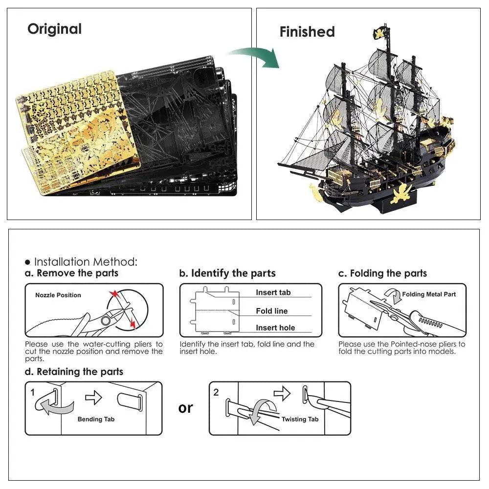  Challenging 3D Metal Puzzle Black Pearl Model Toyland EU -  ToylandEU™