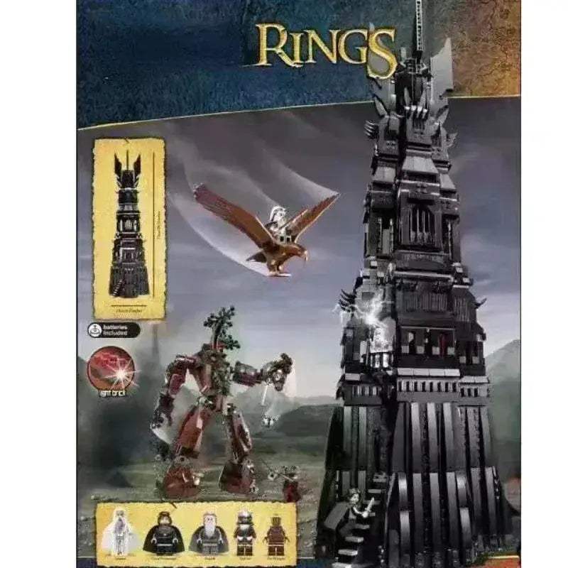 Challenging Lego Compatible Black Tower Build Kit Deluxe - ToylandEU