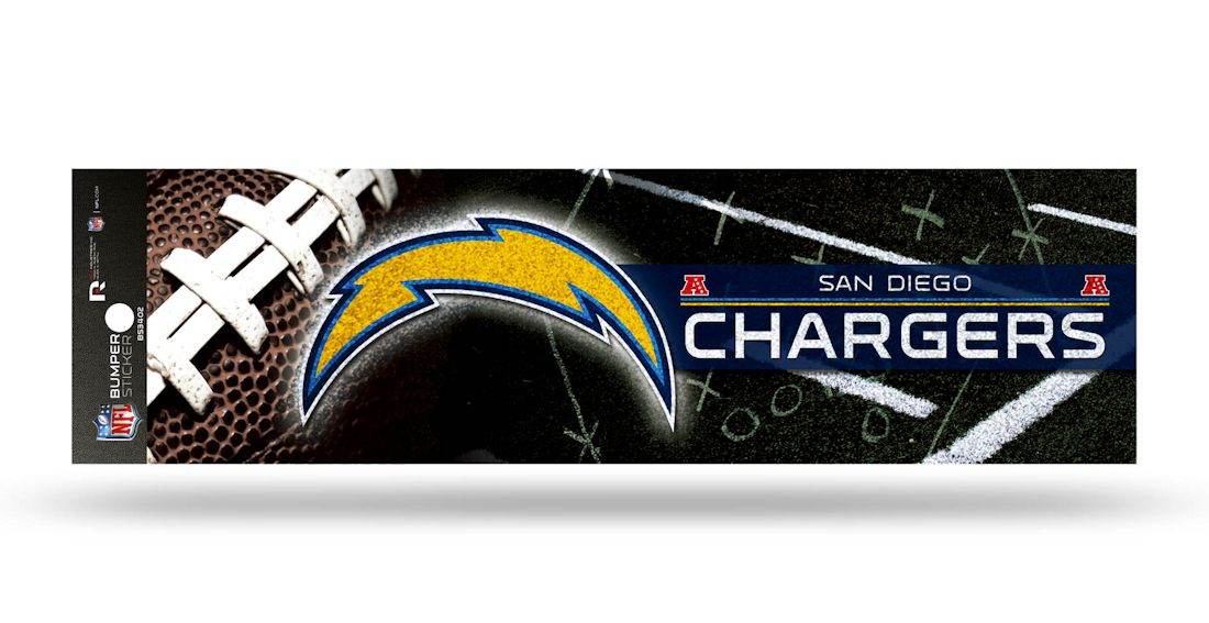 Chargers Glitter Bumper Sticker San Diego Throwback - ToylandEU