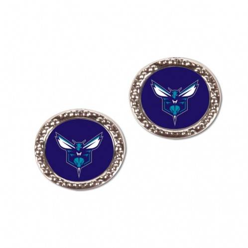 Charlotte Hornets Earrings Round Style Special Order - ToylandEU