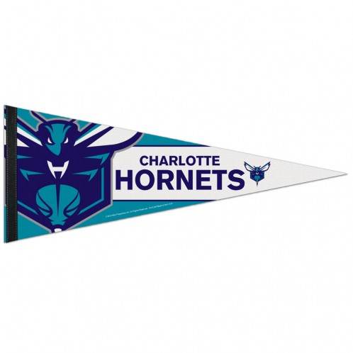 Charlotte Hornets Premium 12x30 Felt Pennant Full Color - ToylandEU