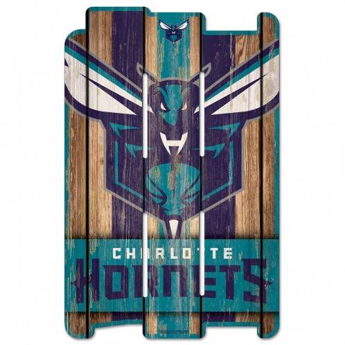 Charlotte Hornets Wood Fence Style Sign 11x17 Special Order - ToylandEU