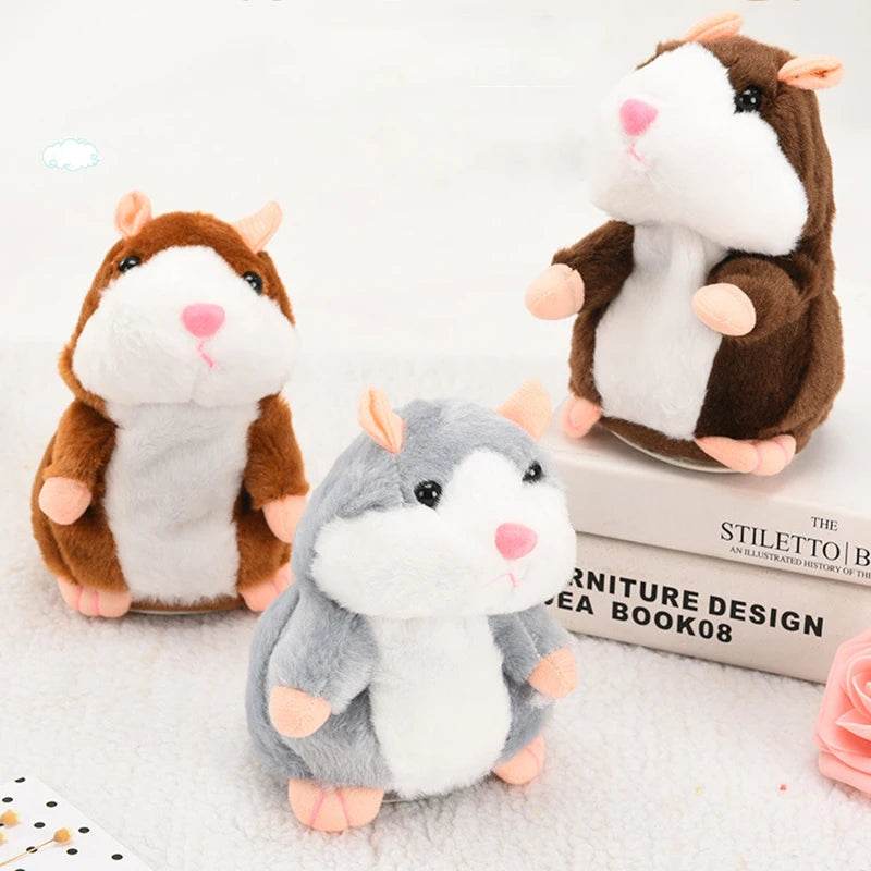 Charming 15cm Talking Hamster Plush Toy - Fun Sound-Recording Buddy - ToylandEU