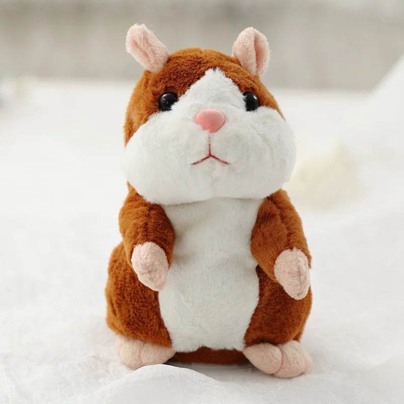 Charming 15cm Talking Hamster Plush Toy - Fun Sound-Recording Buddy - ToylandEU