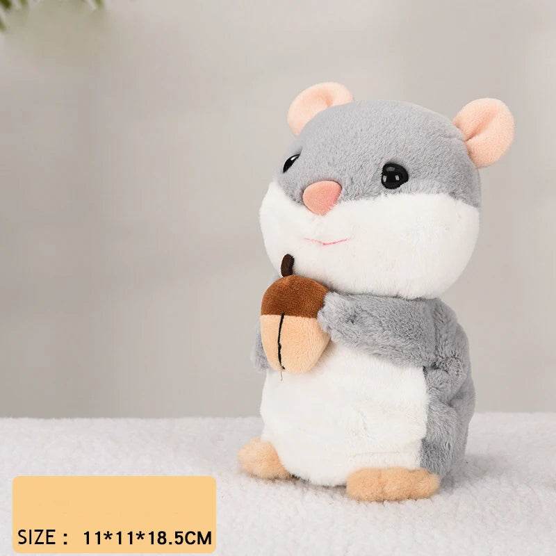 Charming 15cm Talking Hamster Plush Toy - Fun Sound-Recording Buddy - ToylandEU