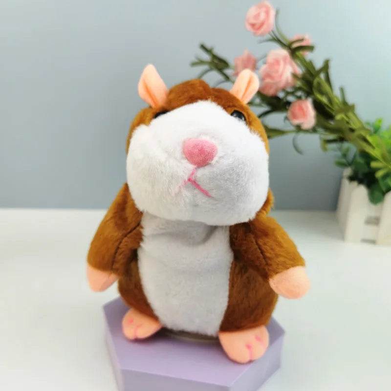 Charming 15cm Talking Hamster Plush Toy - Fun Sound-Recording Buddy - ToylandEU