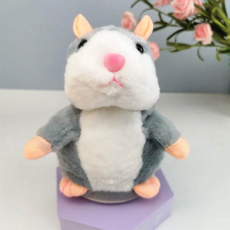 Charming 15cm Talking Hamster Plush Toy - Fun Sound-Recording Buddy - ToylandEU