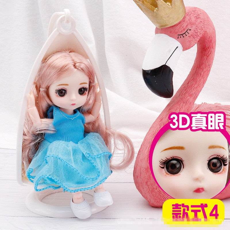 Charming 16 cm BJD Doll with 3D Eyes & DIY Costume Fun! - ToylandEU
