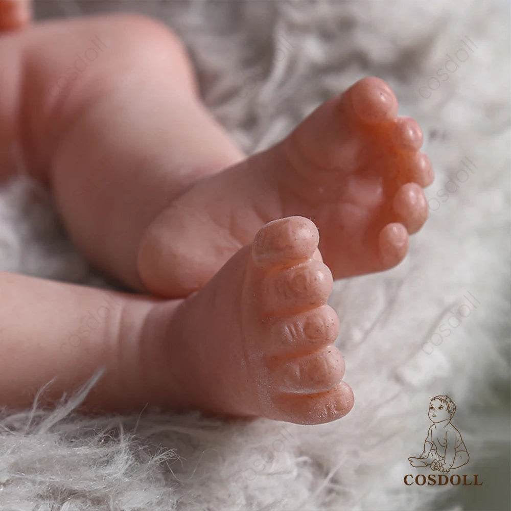 Charming 18-Inch Soft Silicone Reborn Baby Doll with Open Mouth and Smile - Ideal Birthday Gift for Girls, Complete with Pacifier - Hot Selling Toy for 2023 - ToylandEU