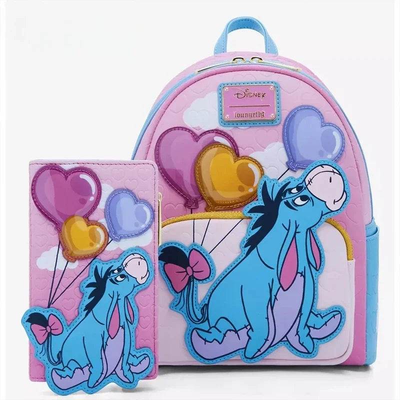 Charming 2 Piece Mini Backpack And Wallet Set For Teens Featuring Stitch Beauty And Beast Cinderella Woody Kuromi - ToylandEU