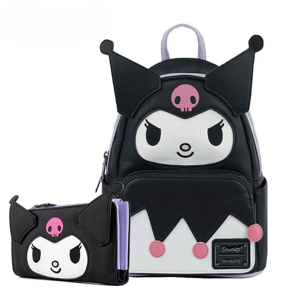 Charming 2 Piece Mini Backpack And Wallet Set For Teens Featuring Stitch Beauty And Beast Cinderella Woody Kuromi - ToylandEU