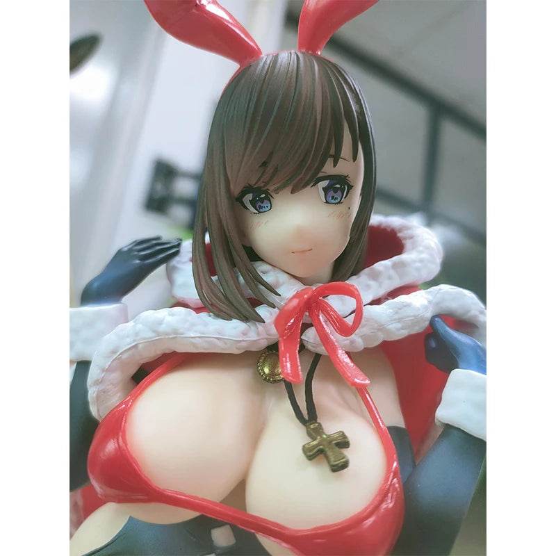 Charming 28cm Christmas Bunny Anime Figure - Mataro Original Character - ToylandEU